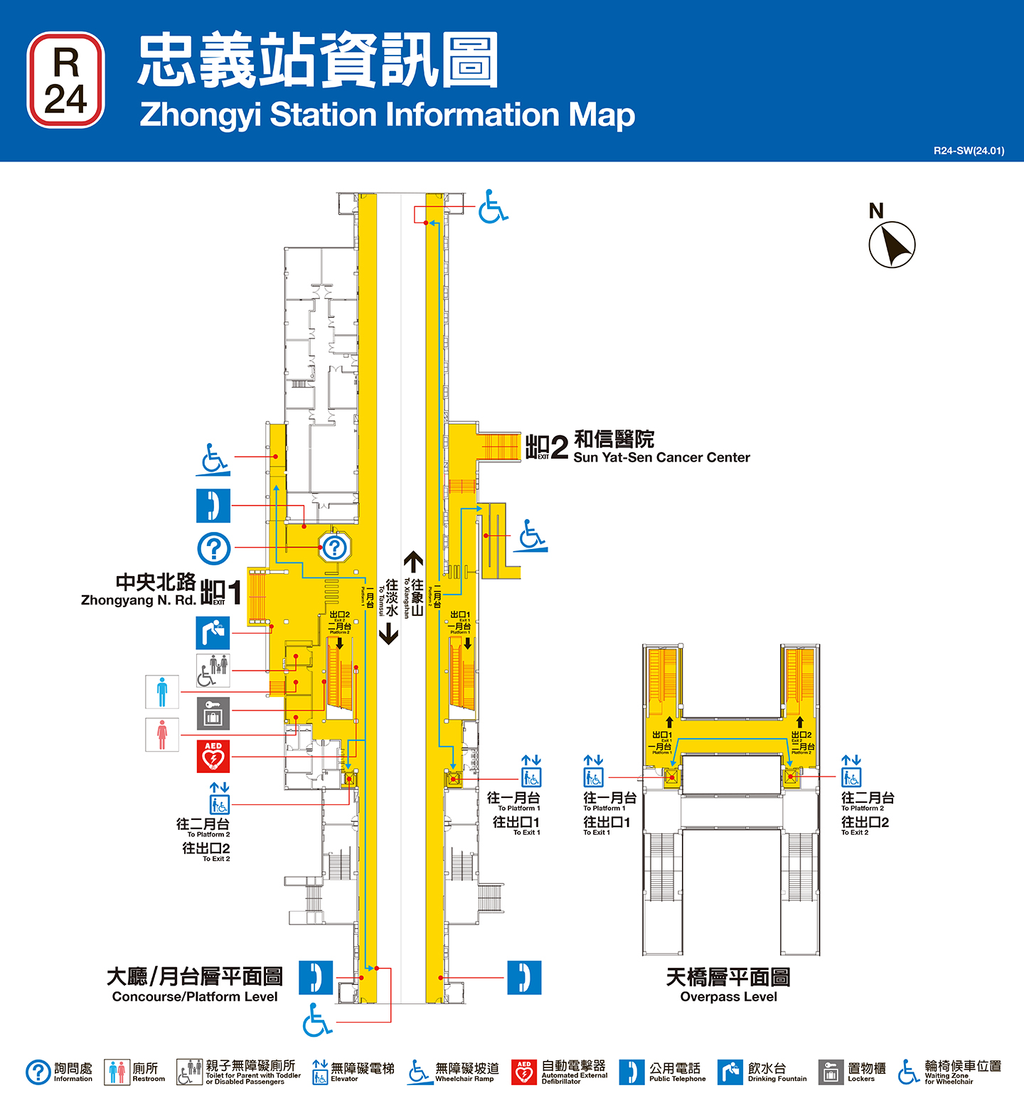 忠義車站資訊圖