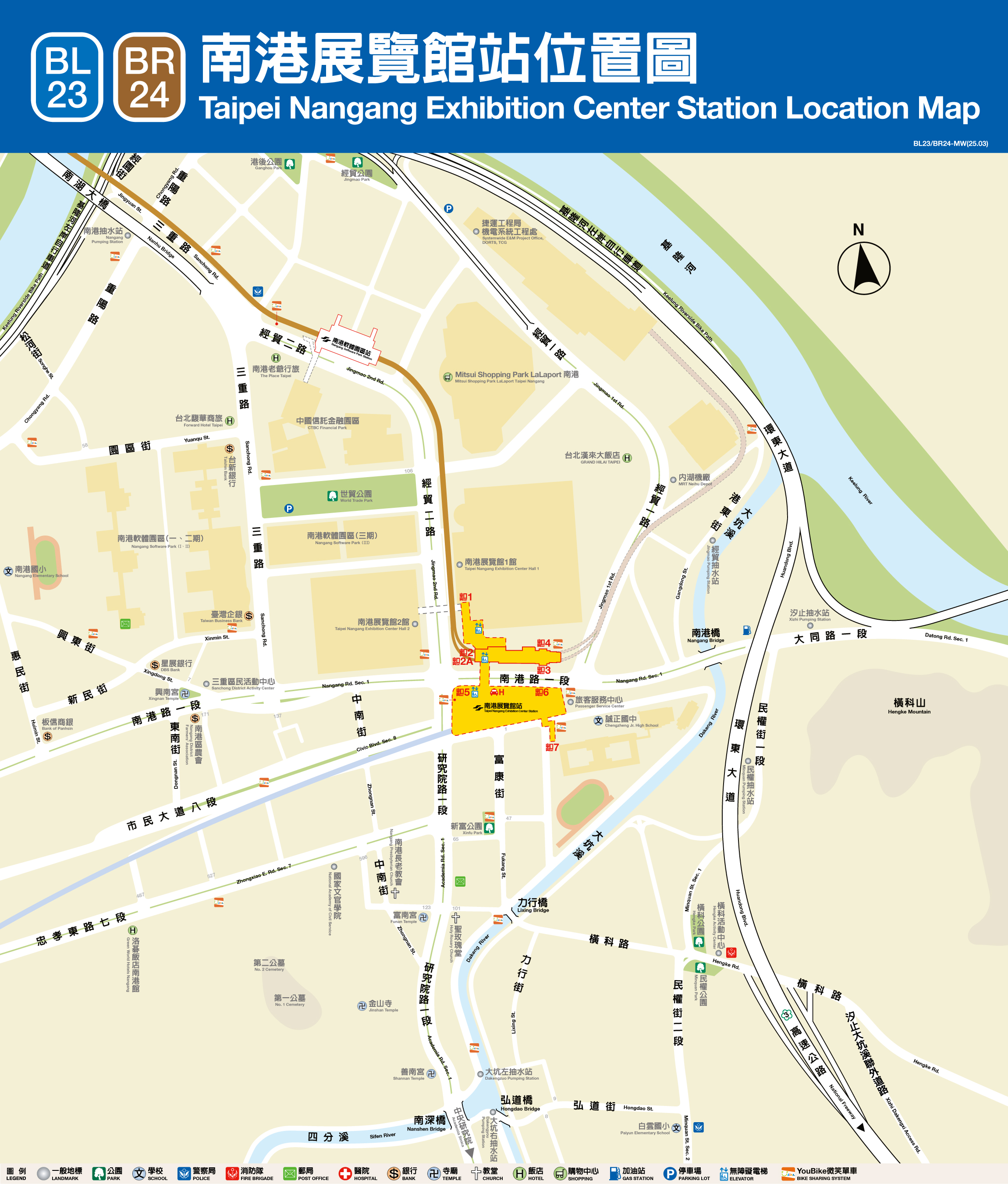 南港展覽館車站位置