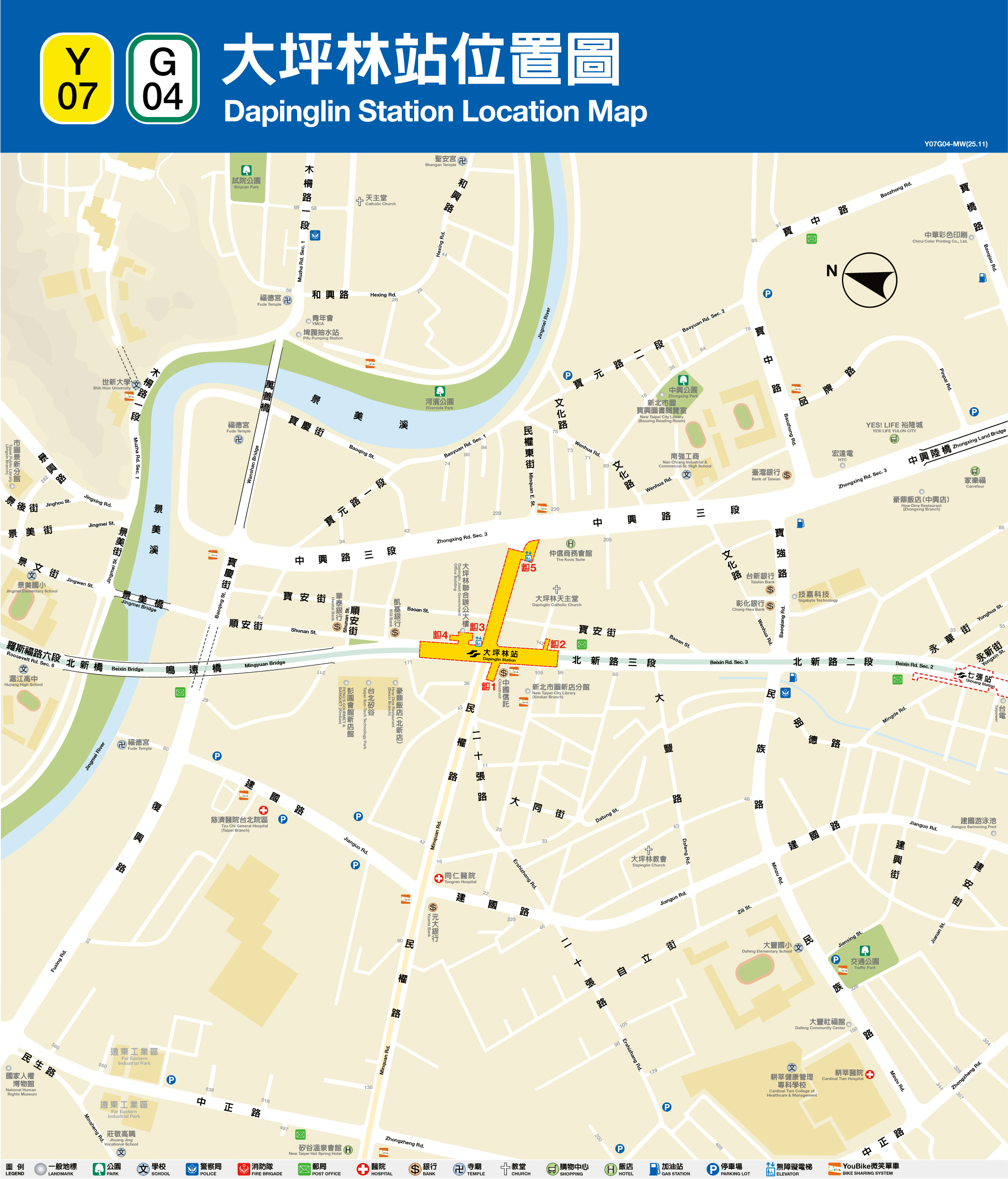 大坪林車站位置