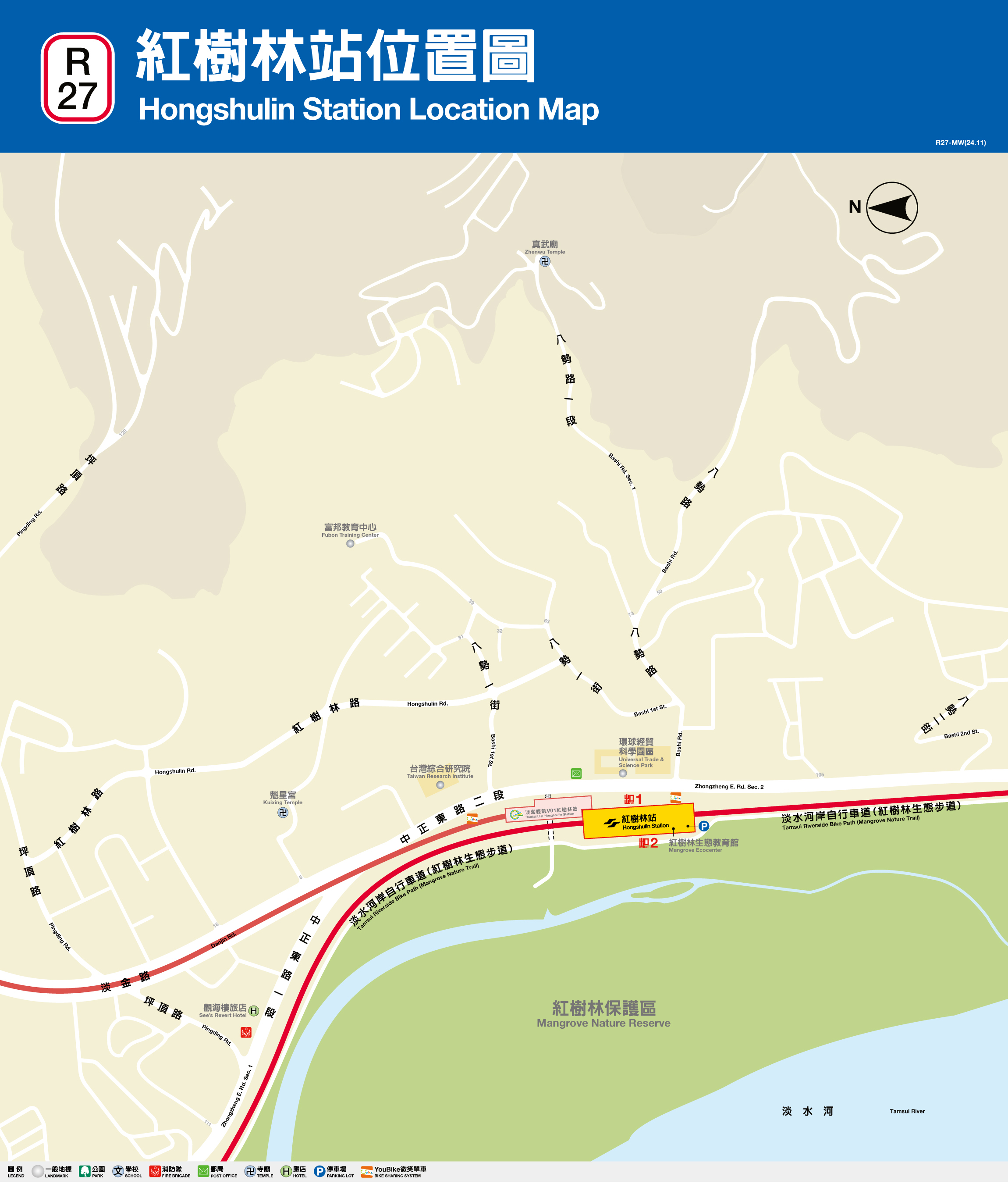 紅樹林車站位置