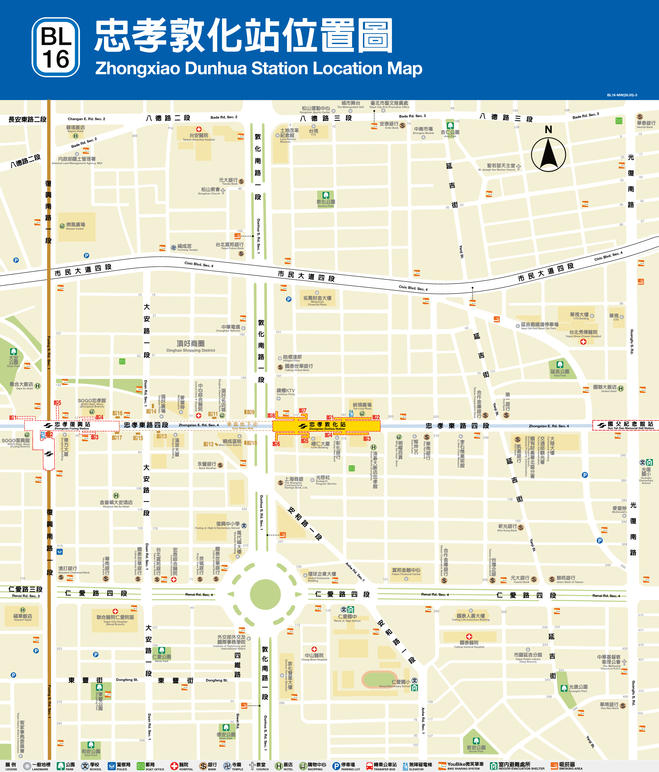 忠孝敦化車站位置