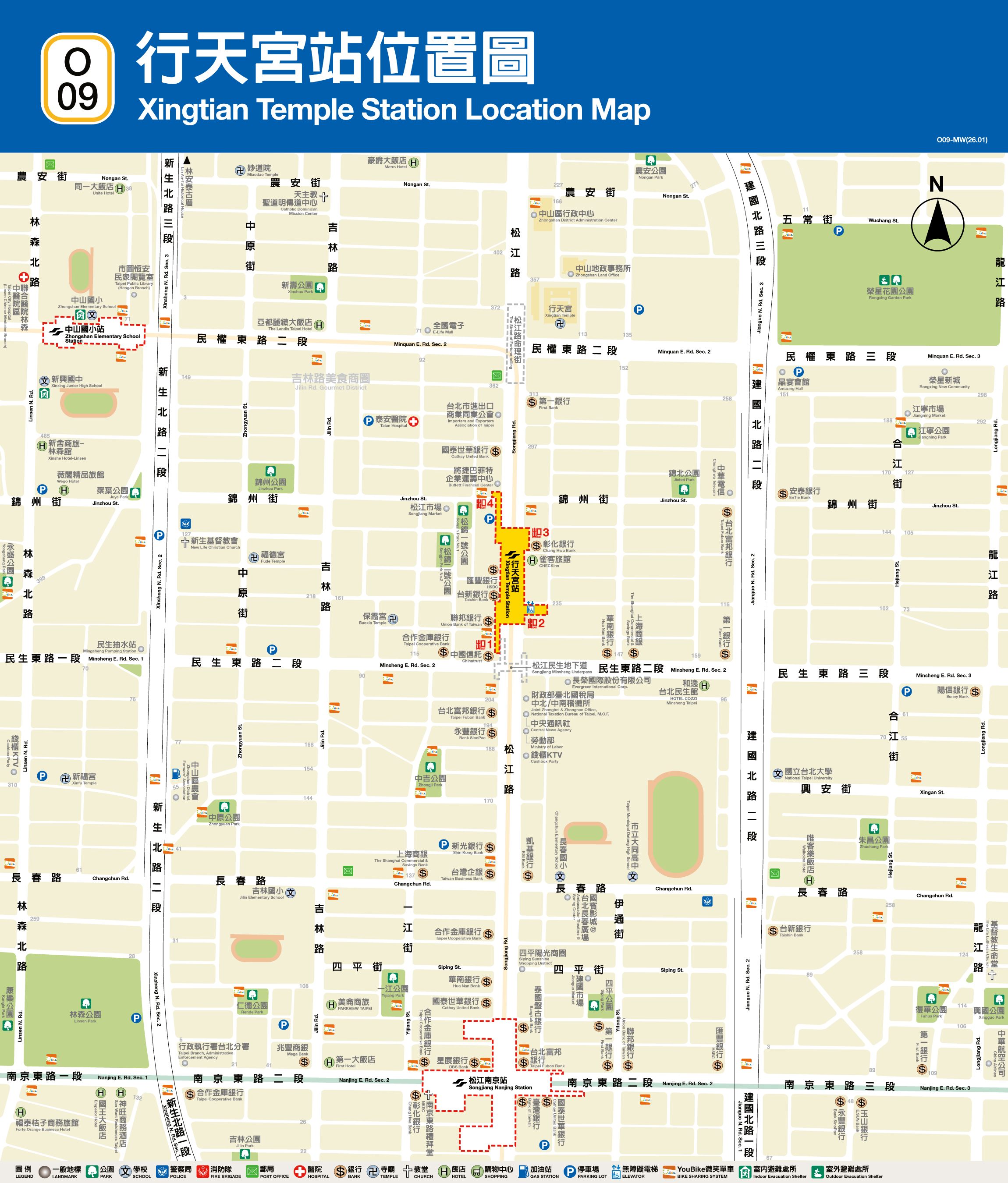行天宮車站位置