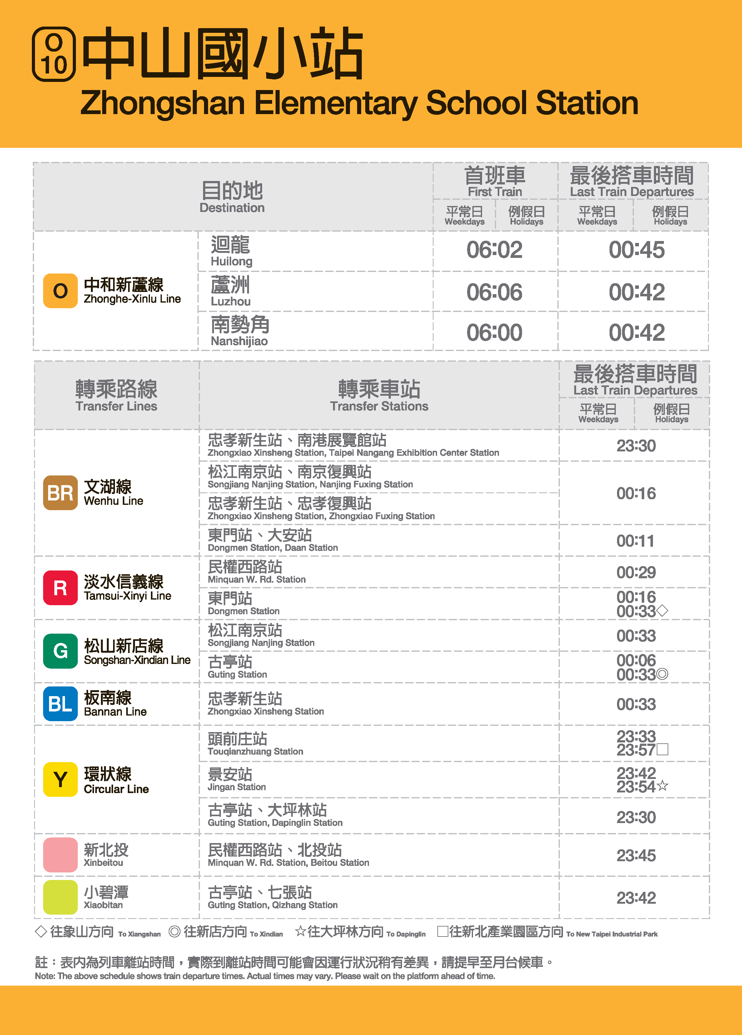 中山國小車站位置